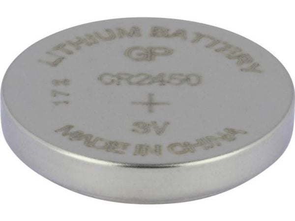 GP Batteries Lithium Cell CR2450, Single-use battery, CR2450, Lithium, Knap/mønt, 3 V, 1 stk