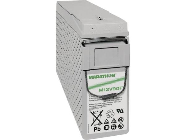 GNB Marathon EXIM12V90FT blybatteri 12 V 86 Ah blyfleece (B x H x T) 105 x 270 x 395 mm M6 skrutilkobling vedlikeholdsfritt