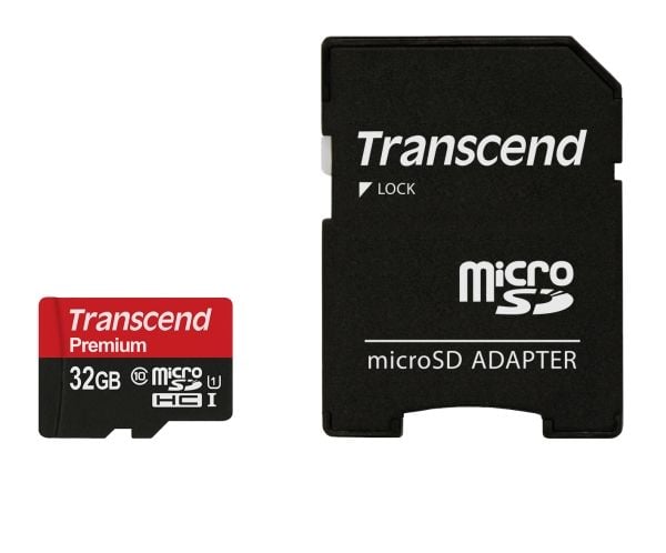 Transcend - Flashminnekort - 32 GB - UHS Class 1 / Class10 - microSDHC
