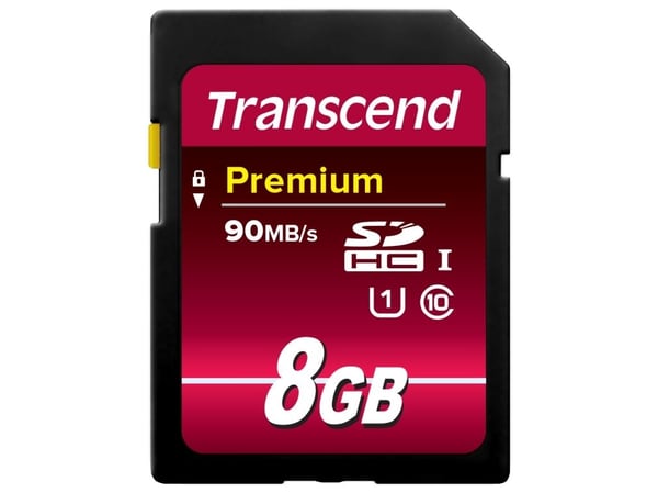 Transcend Premium - Flashminnekort - 8 GB - UHS Class 1 / Class10 - 400x - SDHC UHS-I