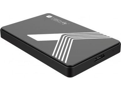 Techly I-CASE USB3-SL25TY, HDD/SSD-kabinett, 2.5", SATA, USB-tilkobling, Sort