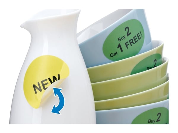 HERMA Special - Papir - matt - fjernbart selv-adhesiv - hvit - 60 mm rund 300 etikett(er) (25 ark x 12) merkelapper