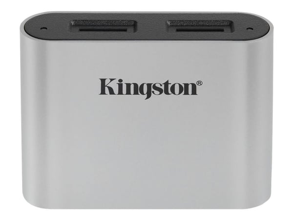 Kingston Workflow - Kortleser (microSDHC UHS-I, microSDHC UHS-II, microSDXC UHS-I, microSDXC UHS-II) - USB-C 3.2 Gen 1