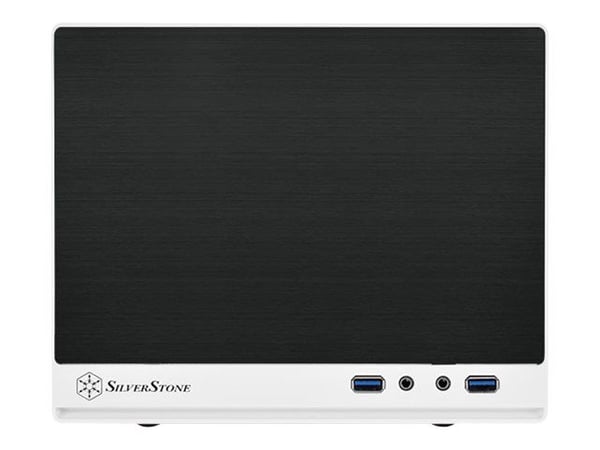 SilverStone SUGO SG13 - Tower - Mini-DTX - ingen strømforsyning (AT / PS/2) - svart, hvit - USB/lyd