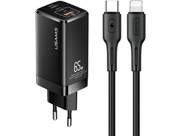 USAMS MT-lader 1x USB-A 2x USB-C 3 A (MTXLOGTL01)