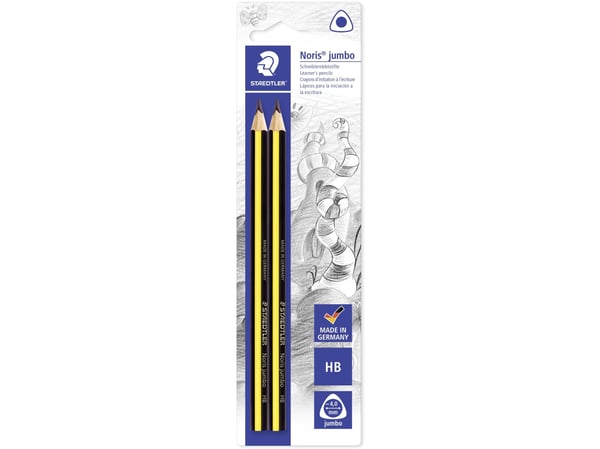 STAEDTLER Noris Club Jumbo - Blyant - HB - 4 mm (en pakke 2)
