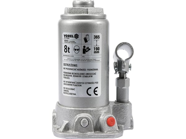 VOREL hydraulisk løftejekk 8T 190–365mm 80042