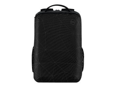 Dell Essential Backpack 15 - Ryggsäck för bärbar dator - 15" - svart reflekterande tryckning med stötdämpad struktur