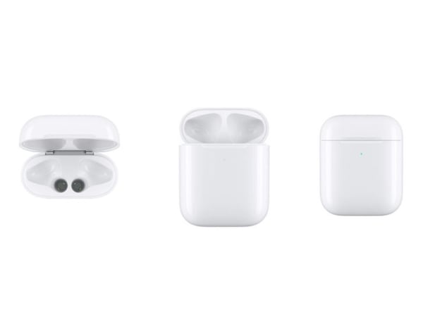 Cyoo - Ladeveske - Apple Airpods - - Med kabel eller trådløst - hvit til Gen. 1 & Gen.2