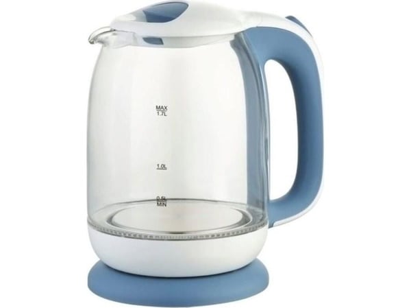 Feel-Maestro MR-056-BLUE, 1,7 l, 2200 W, Blå, Glas, Vattennivå indikator, Överhettningsskydd