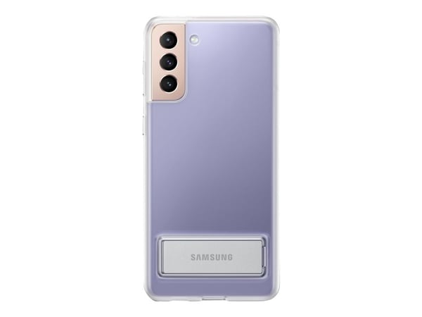 Samsung Clear Standing Cover EF-JG996 - Bakdeksel til mobiltelefon - termoplastisk polyuretan (TPU), polykarbonat - klart - for Galaxy S21+ 5G