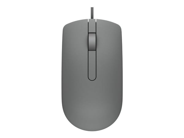 DELL MS116, Molempikätinen, Optinen, USB A-tyyppi, 1000 DPI, Harmaa