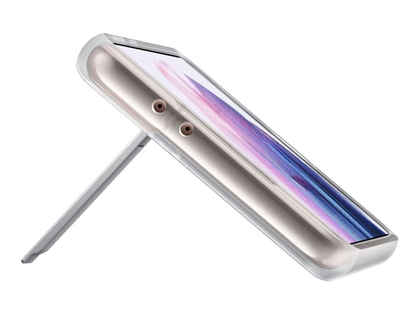 Samsung Clear Standing Cover EF-JG996 - Bakdeksel til mobiltelefon - termoplastisk polyuretan (TPU), polykarbonat - klart - for Galaxy S21+ 5G