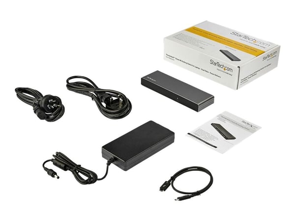 StarTech.com Thunderbolt 3 Dock - MacBook Pro & Windows, Dual 4K 60Hz - Dockingstation - Thunderbolt 3 - VGA, HDMI, 2 x DP - GigE udvidet skrivebor...
