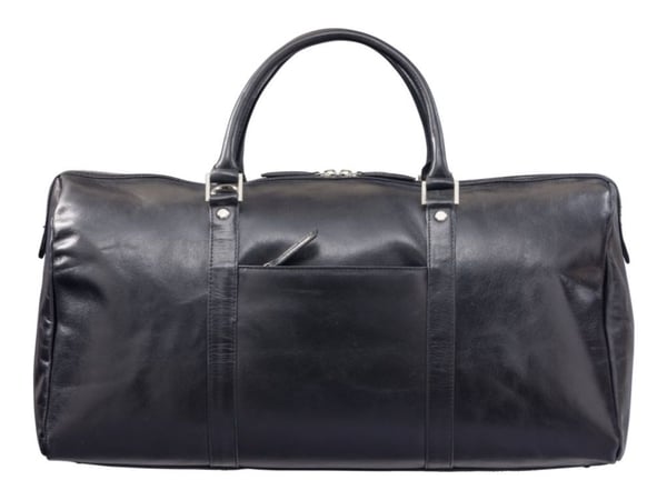 dbramante1928 Kastrup 2 - Weekender - pose - helnarvet lær - svart
