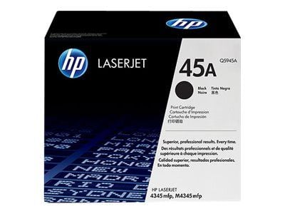 HP 45A - Svart - original - LaserJet - tonerpatron (Q5945A) - for LaserJet 4345mfp, 4345x, 4345xm, 4345xs, M4345, M4345x, M4345xm, M4345xs