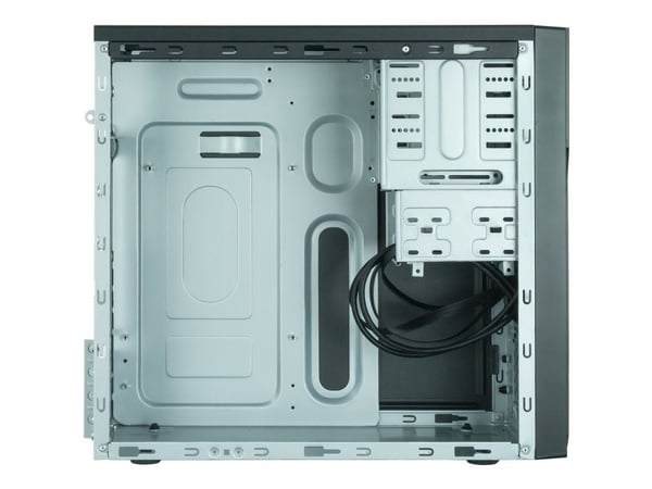 Chieftec Elox Series HO-12B - Tårn - micro ATX 350 Watt (ATX) - sortering - USB/Lyd