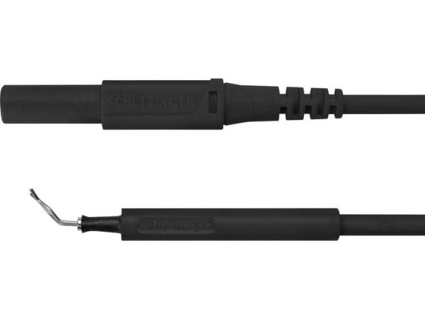 Schützinger AL 8322 / ZPK / 1 / 100 / SW Adapterledning Stik 4 mm Testspids Sort 1 kpl