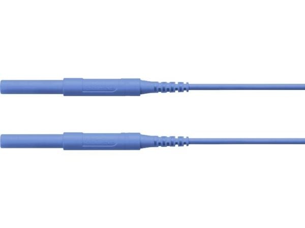 Schützinger HSPL 8568 / AWG16 / 100 / BL Turvatestausjohto [liitin 4 mm - liitin 4 mm] 100,00 cm Sininen 5 kpl