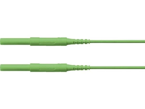 Schützinger HSPL 8568 / AWG16 / 100 / GN Turvatestausjohto [liitin 4 mm - liitin 4 mm] 100,00 cm Vihreä 5 kpl