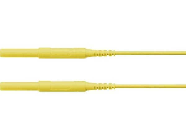 Schützinger HSPL 8568 / AWG16 / 150 / GE Turvatestausjohto [liitin 4 mm - liitin 4 mm] 150.00 cm Keltainen 5 kpl