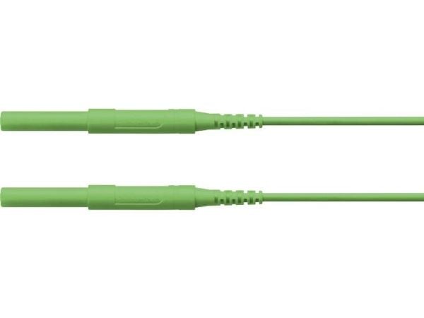 Schützinger HSPL 8568 / AWG16 / 150 / GN Turvatestausjohto [liitin 4 mm - liitin 4 mm] 150,00 cm Vihreä 5 kpl