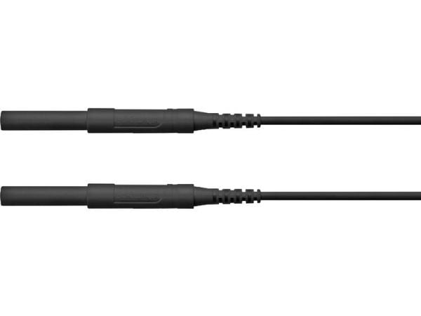 Schützinger HSPL 8568 / AWG16 / 150 / SW turvatestausjohto [liitin 4 mm - liitin 4 mm] 150.00 cm Musta 5 kpl