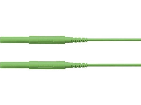 Schützinger HSPL 8568 / AWG16 / 200 / GN Turvatestausjohto [liitin 4 mm - liitin 4 mm] 200,00 cm Vihreä 5 kpl