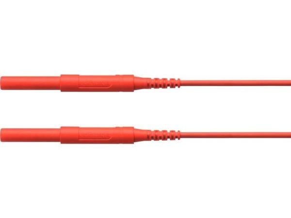 Schützinger HSPL 8568 / AWG16 / 200 / RT säkerhetstestkabel [4 mm banan - 4 mm banan] röd 1 st