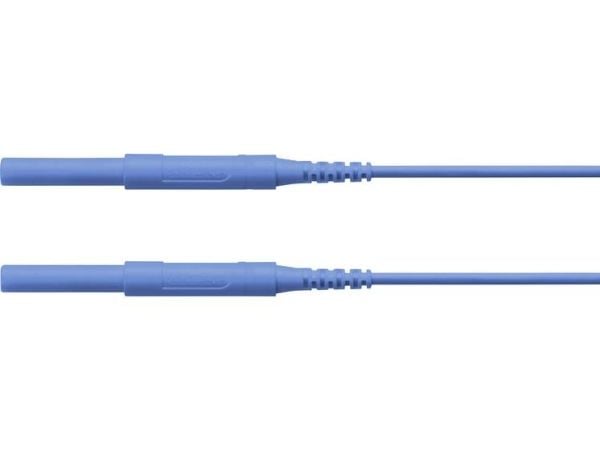 Schützinger Turvatestijohto Pistoke 4 mm Pistoke 4 mm 50,00 cm Sininen 1 kpl 1 kpl Schützinger Turvatestijohto Pistoke 4 mm Pistoke 4 mm 50,00 cm Sininen 1 kpl 1 kpl