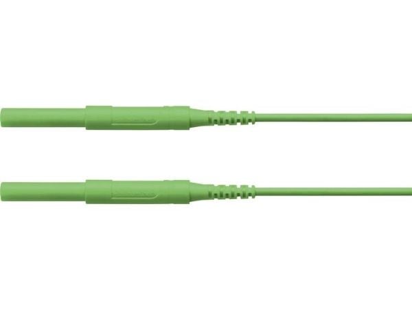 Schützinger HSPL 8568 / AWG16 / 50 / GN Turvatestausjohto [liitin 4 mm - liitin 4 mm] 50,00 cm Vihreä 5 kpl