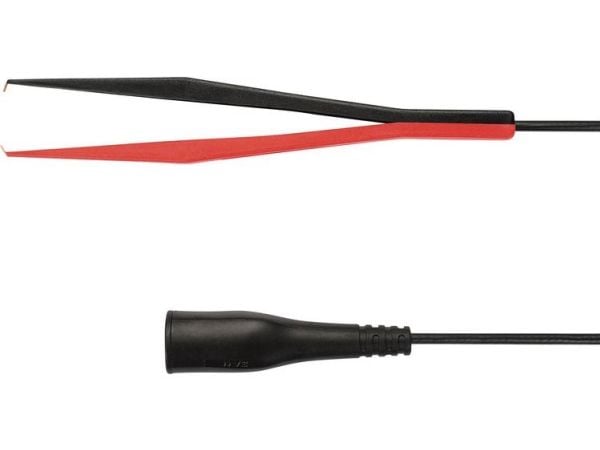 Schützinger KML 7499 / PZ / RG174 / 100 Prøveledning [Stik 4 mm - Kelvin-klemme] 100.00 cm Sort 3 stk