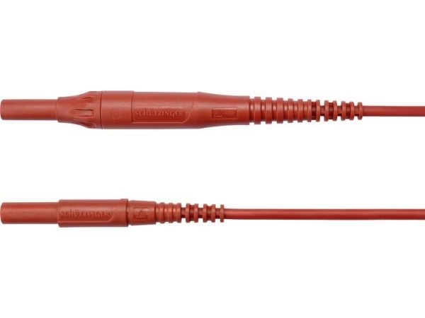 Schützinger Testijohto Pistoke 4 mm Pistoke 4 mm 150,00 cm Punainen 1 kpl 1 kpl