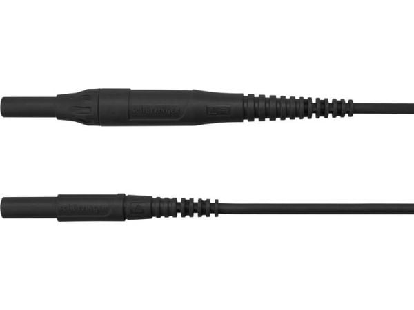 Schützinger MSFK B441 / 1 / 200 / SW testkabel [4 mm banan till 4 mm banan] 2 m svart (1 st)