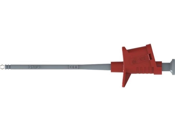 Schützinger SKPS 6780 Ni / RT Sikkerheds-klemprøvespids Tilslutning 4 mm Rød
