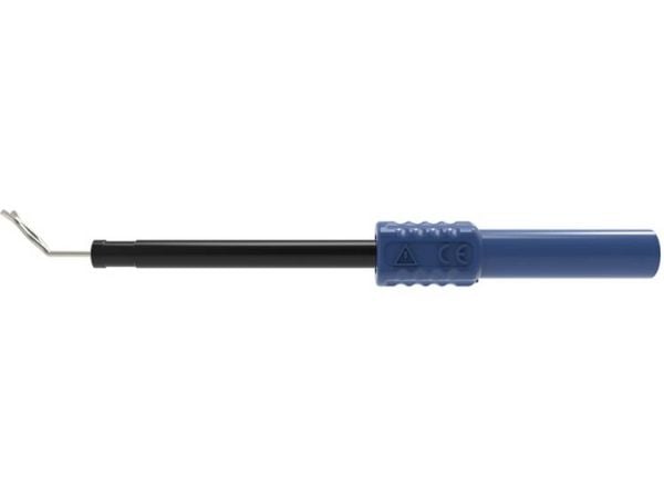 Schützinger måleprøveklemme 4 mm blå, 1 stk. (ZPK 8066 Ni / BL)
