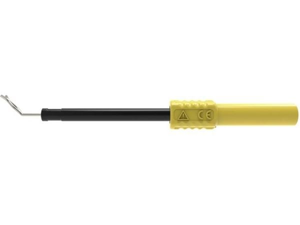 Schützinger tellerprøveklemme stikk 4 mm gul 1 stk. (ZPK 8066 Ni / GE)