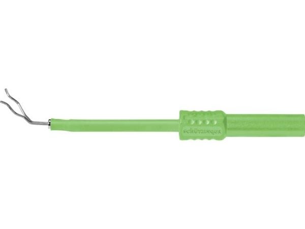 Schützinger tellerprøveklemme - stikkontakt 4 mm - grønn - 1 stk. (ZPK 8188 Ni / GN)