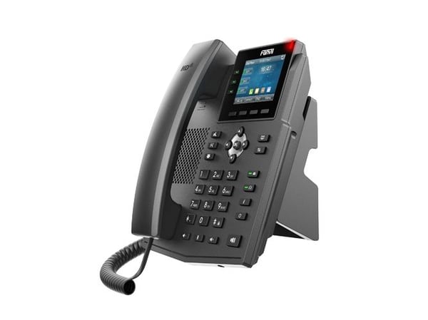 Fanvil X3U, IP-telefon, Svart, Kablet håndsett, Bord/Vegg, In-band, Utenfor båndet, SIP-info, 6 linjer