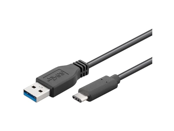 PremiumCord ku31ca1bk, 1 m, USB C, USB A, USB 3.2 Gen 1 (3.1 Gen 1), 5000 Mbit/s, Sort