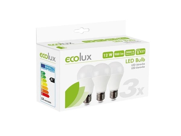 Solight WZ530-3, 12 W, 72 W, E27, 980 lm, 20000 h, Lämmin valkoinen