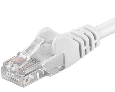 PremiumCord patchkabel UTP Cat5e 2m bila, 2m, Cat5e, U/UTP (UTP), RJ-45, RJ-45