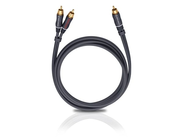 OEHLBACH BOOOM!, 2 x RCA, Hankjønn, RCA, Hankjønn, 10 m, Fiolett