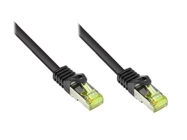 Alcasa 25m Cat7 RJ-45, Cat7, S/FTP (S-STP), RJ-45, RJ-45, Sort