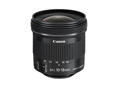 Canon EF-S - Vidvinkelzoomobjektiv - 10 mm - 18 mm - f/4.5-5.6 IS STM - Canon EF/EF-S - för EOS 100, 1200, 650, 70, 700, Kiss X6i, Kiss X7, Kiss X7...