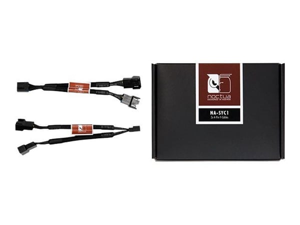 Noctua NA-SYC1 - Puhaltimen virtajohto - 4-pinninen minivirtaliitin (naaras) 4-pinniseen minivirtaliittimeen (uros) - 11,5 cm - Noctua NF-A14, P14R...