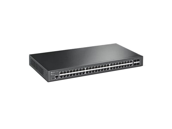 TP-Link JetStream T2600G-52TS - Switch - Administrerad - 48 x 10/100/1000 + 4 x Gigabit SFP - rackmonterbar