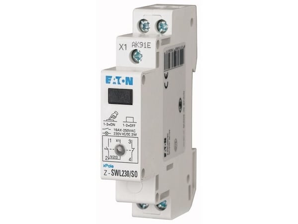 Eaton Z-SWL230/SO, Grå, IP40, 230 V, 16 A, 80 mm
