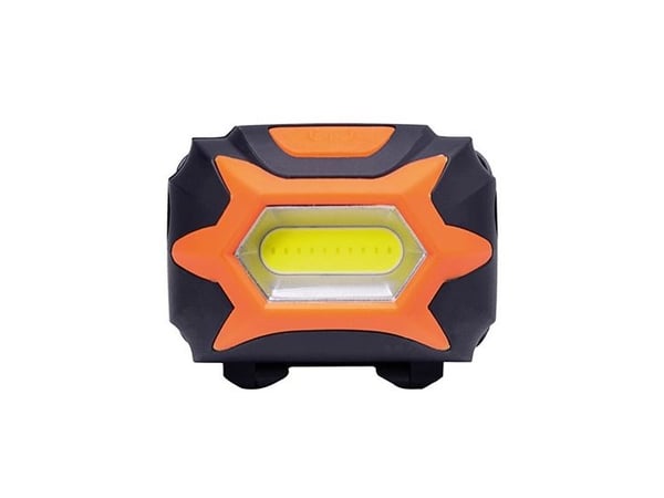 Solight WH25, Hodebåndslommelykt, Sort, Oransje, Plast, IP44, COB LED, 1 lamper