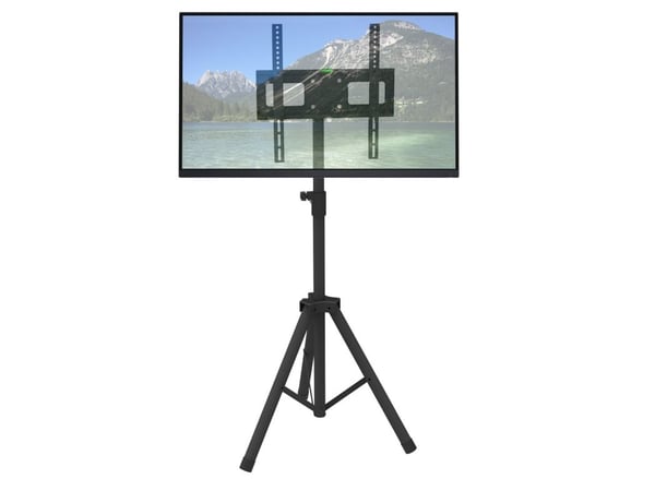 TECHly - Ställ - universal tripod - för TV - plast, stål - svart - skärmstorlek: 17"-60" - golvstående